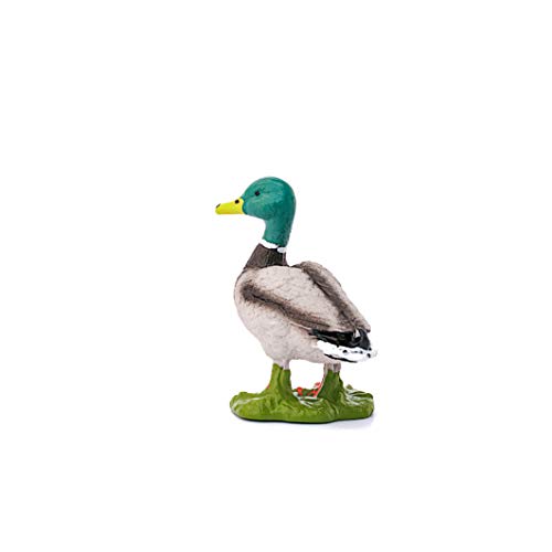 Schleich- Figura de Pato Macho, Ánade Real, Colección Farm World, 4.4 cm (13824)