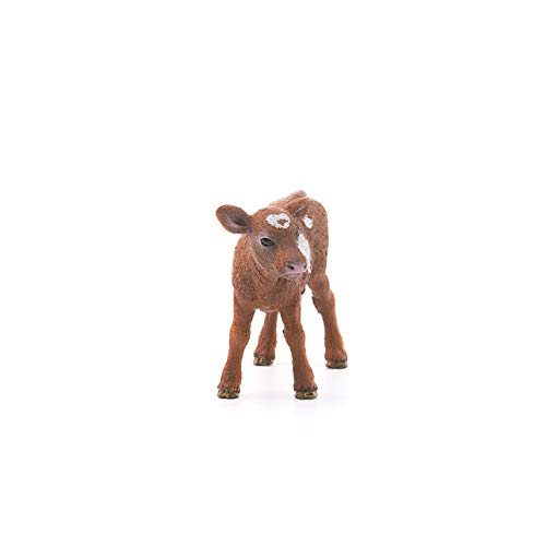 Schleich-Figura de Ternero tejano Longhorn, Colección Farm World, colores, 7 cm (13881)