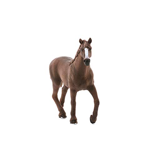 Schleich- Figura de Yegua Purasangre Inglesa, Color Marrón, 11,4cm