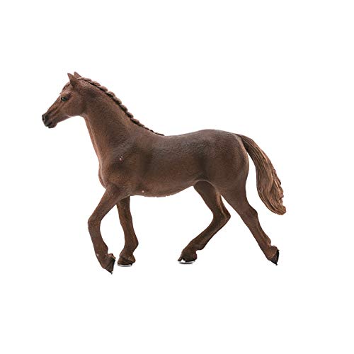 Schleich- Figura de Yegua Purasangre Inglesa, Color Marrón, 11,4cm