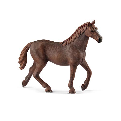 Schleich- Figura de Yegua Purasangre Inglesa, Color Marrón, 11,4cm