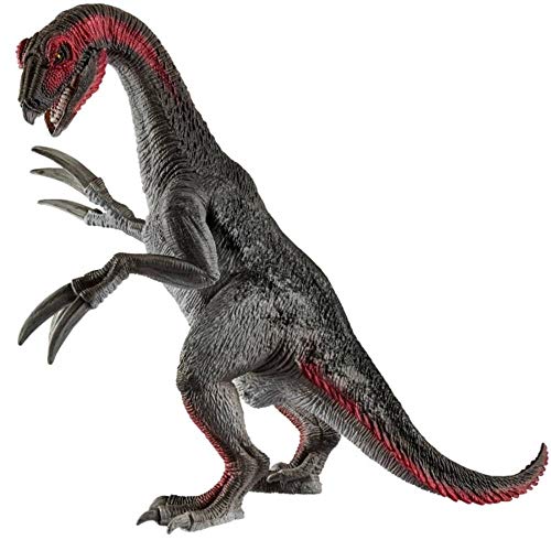 Schleich- Figura dinosaurio Therizinosaurio, Mandíbula y Brazos Articulados, Color Marrón, 19,5cm