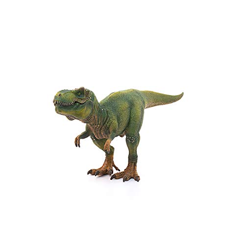 Schleich- Figura dinosaurio Tiranoraurio Rex, Mandíbula inferior articulada, Color Verde, 14 cm (Imaginarium)