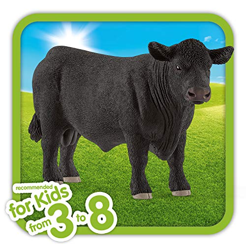 Schleich- Figura Toro Black Angus, 8,10 cm.