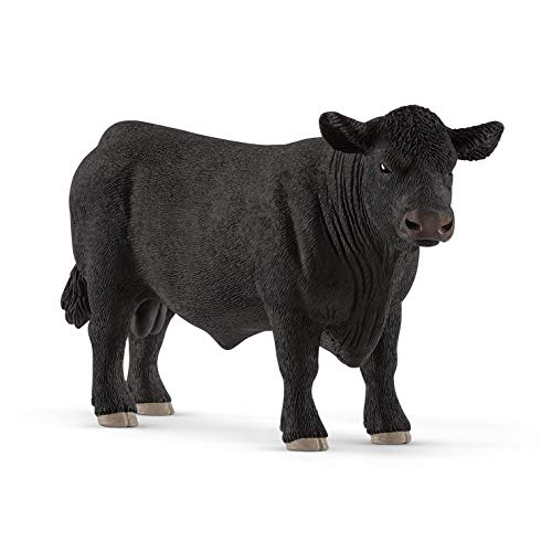 Schleich- Figura Toro Black Angus, 8,10 cm.