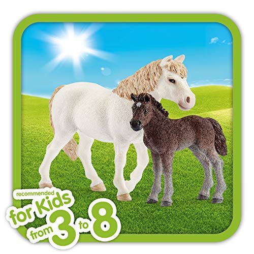 Schleich- Figuras de Yegua Potro Poni, Colección Horse Club (42423)