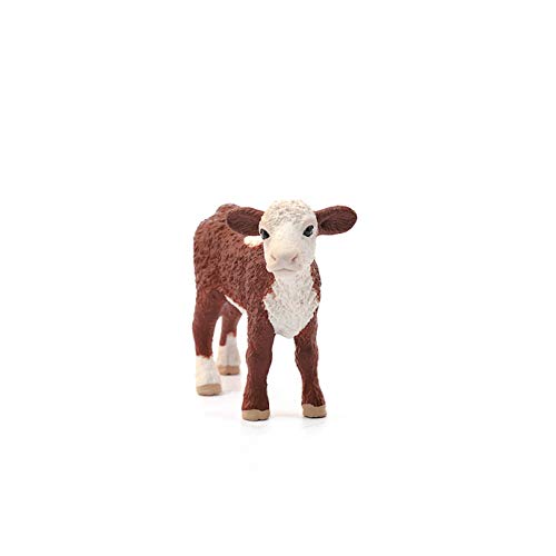 Schleich- Ternero Hereford Figura, Multicolor (13868)