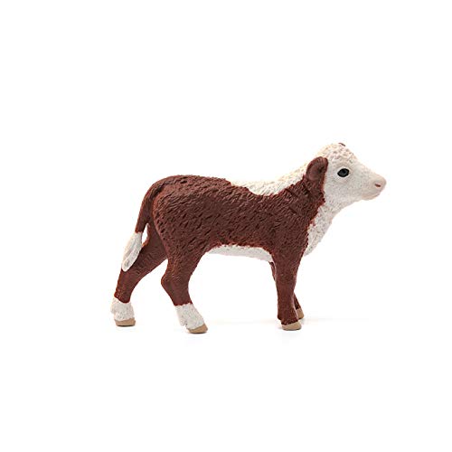 Schleich- Ternero Hereford Figura, Multicolor (13868)