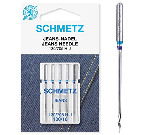 SCHMETZ 130/705 H-J_SML Agujas para Máquinas De Coser, Metal, Plata