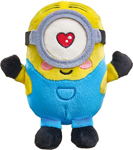 Schmidt Spiele 42729 All Other Minions Stuart Enamorados, Peluche de 15 cm, Multicolor