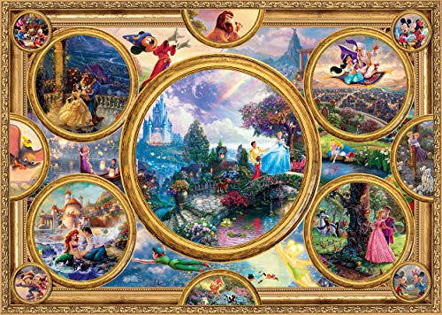 Schmidt Spiele All Other Thomas Kinkade Disney Dreams Collection-Puzzle de 2000 Piezas, Color carbón (59607)