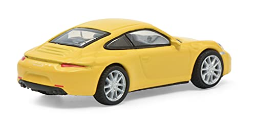 Schuco Porsche 911 Carrera S Coupe Version (991), con Interior Negro, Modelo de Coche, Escala 1:87, Amarillo (452659900)