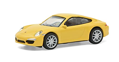 Schuco Porsche 911 Carrera S Coupe Version (991), con Interior Negro, Modelo de Coche, Escala 1:87, Amarillo (452659900)