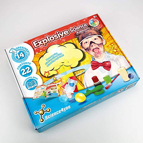 Science 4 You SY612853.0035 kit de experimentos educativos de ciencia explosiva para niños mayores de 8 años, multi , color/modelo surtido