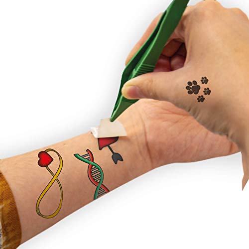 Science4you-5600983615045 Fábrica 60 Tatuajes Temporales con Ingredientes Naturales-Regalo Original para Niñas, Multicolor, Unidad (Paquete de 1) (80002225)