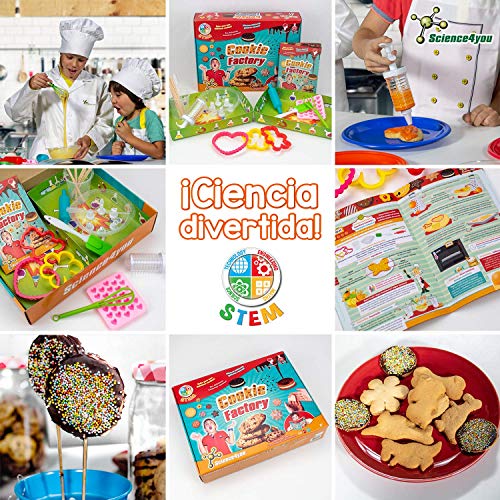 Science4you Science4you-Fábrica Fábrica de Galletas, Juguete científico y Educativo Stem, Regalo para Niños +8 Años, Multicolor