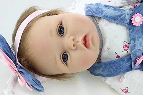 Scnbom 22pulgadas 55cm Bebes Reborn niñas Silicona Blanda muñecas Reales Recien Nacidos Toddler Nino Ojos Abiertos Baratos Baby Dolls Girls Originales