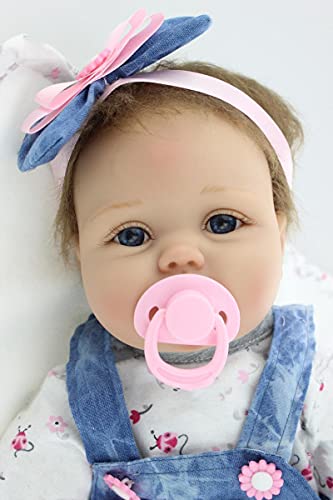 Scnbom 22pulgadas 55cm Bebes Reborn niñas Silicona Blanda muñecas Reales Recien Nacidos Toddler Nino Ojos Abiertos Baratos Baby Dolls Girls Originales