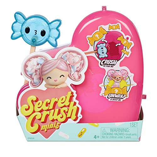 Secret Crush Mini Muñecas Serie 2 - Rompe y Desempaca una Muñeca de Tema Dulce y Sorpresas - Incluye Crea tus Propias Joyas - Coleccionable - Edad 4+ años