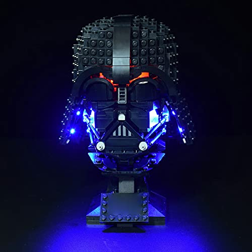 SENG Juego de iluminación LED para casco Star Wars Darth-Vader compatible con Lego 75304 (modelo no incluido)