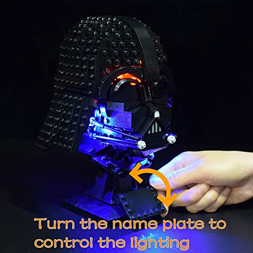 SENG Juego de iluminación LED para casco Star Wars Darth-Vader compatible con Lego 75304 (modelo no incluido)