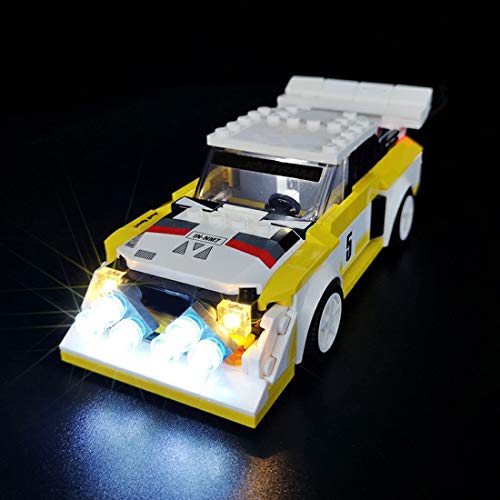 SEREIN Kit de iluminación LED para Lego Speed Champions 1985 Audi Sport Quattro S1, Juego de luces compatible con Lego 76897 Bloques de Construcción- (Solo luz LED)