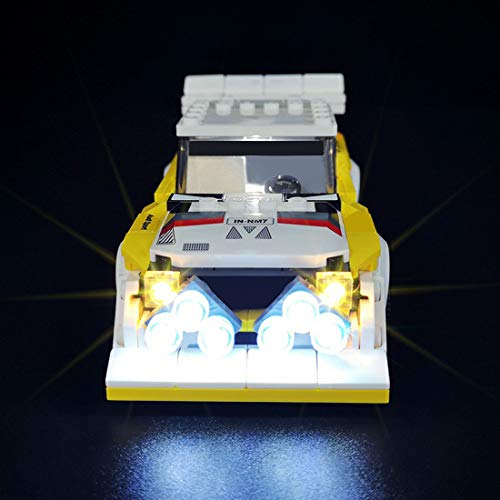 SEREIN Kit de iluminación LED para Lego Speed Champions 1985 Audi Sport Quattro S1, Juego de luces compatible con Lego 76897 Bloques de Construcción- (Solo luz LED)