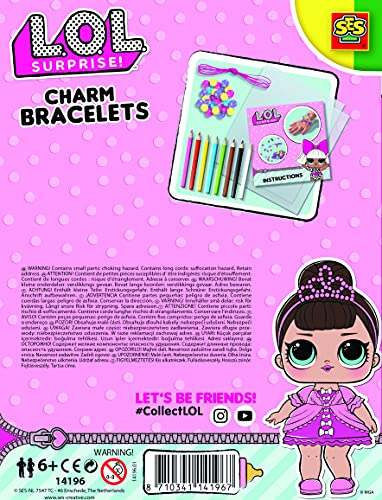 SES Creative 14196 - Set de Pulseras de abalorios L.O.L. Más de 6 años, varios colores