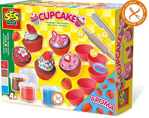 SES- Cupcakes de superplastilina, Multicolor (00479)