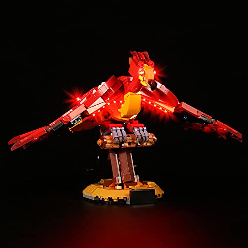 SESAY Juego de luces LED para Lego Fawkes Dumbledores Phoenix, juego de iluminación compatible con Lego 76394 (sin set Lego)