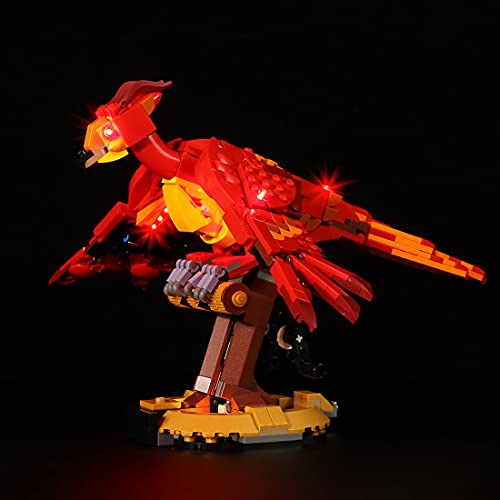 SESAY Juego de luces LED para Lego Fawkes Dumbledores Phoenix, juego de iluminación compatible con Lego 76394 (sin set Lego)