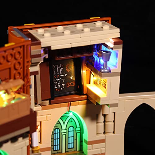 SESAY Juego de luces personalizadas para Lego Harry Potter Hogwarts Moment, juego de iluminación LED compatible con Lego 76382 (sin juego de Lego)