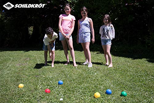 Set de Fun Bocce, 4x2 Bolas de Plástico, 1x Bola de Puntería, en una Bolsa de Transporte con Cierre