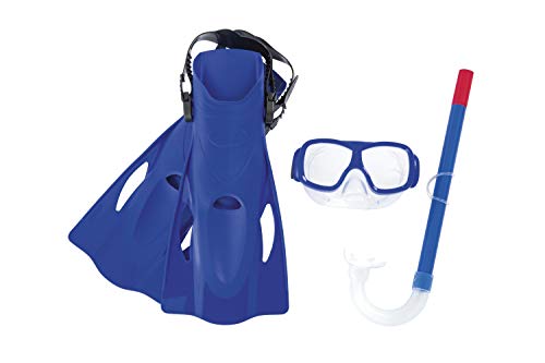 Set Gafas de Buceo + Tubo Snorkel + Aletas Bestway Surfswim