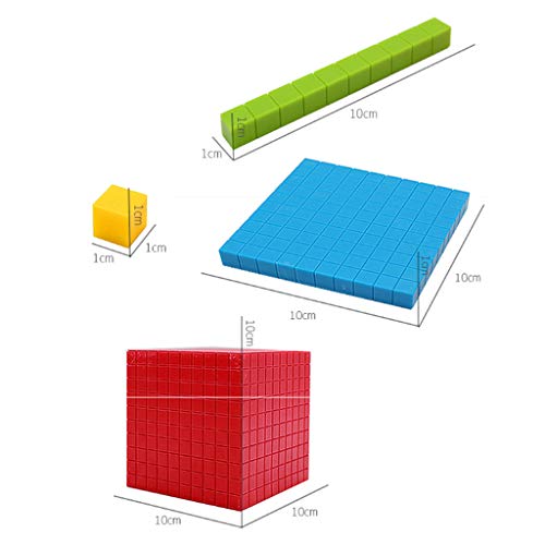 Sharplace 2x 121 Piezas de Plástico Montessori Matemáticas Decimales para Niños para Promoción Temprana