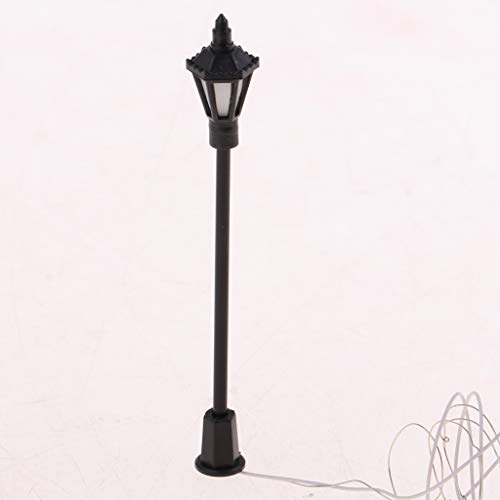 sharprepublic 100 Piezas 1/150 N Escala Luces Lámpara para Modelo Park Lamppost Landscape