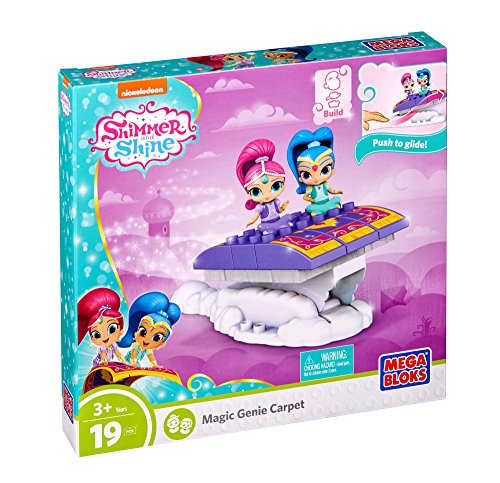 Shimmer & Shine- Shimmer and Shine Alfombra mágica, Estampado (Mattel DXH14)