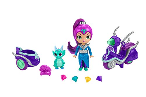 Shimmer y Shine Zeta y su moto, muñeca con accesorios (Mattel FHN31)