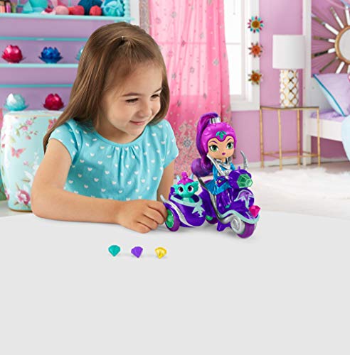 Shimmer y Shine Zeta y su moto, muñeca con accesorios (Mattel FHN31)