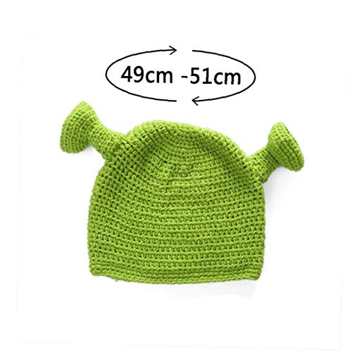 Shrek Sombreros con Orejas Verde Adulto De Cosplay Cosplay De Halloween Prop Calientes del Invierno Regalos Beanie