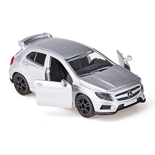 siku 1503, Mercedes-Benz GLA 45 AMG, Metal/Plástico, Plateado, Vehículo de juguete para niños, Apertura de puertas, Enganche para remolque