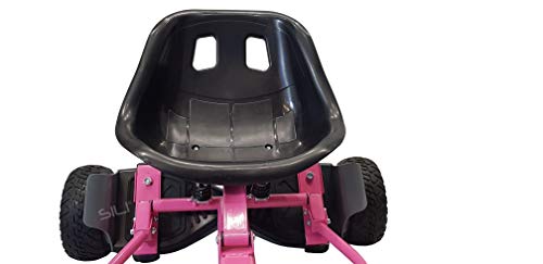 SILI® Kart de suspensión para Todo Terreno para Scooter de Auto Equilibrio de 2 Ruedas, diseño Mejorado con suspensión Debajo del Asiento para máxima Comodidad (Rosado)