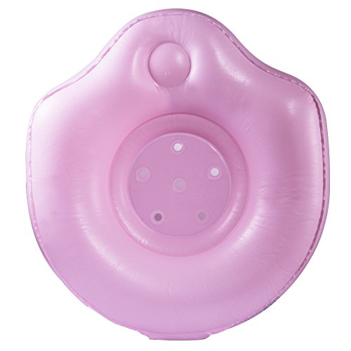 Silla de baño para bebé Asiento Inflable Baño de bebé Taburete de color rosa Juguete para niños Portátil Aprendizaje del taburete Sofá de asiento de entrenamiento