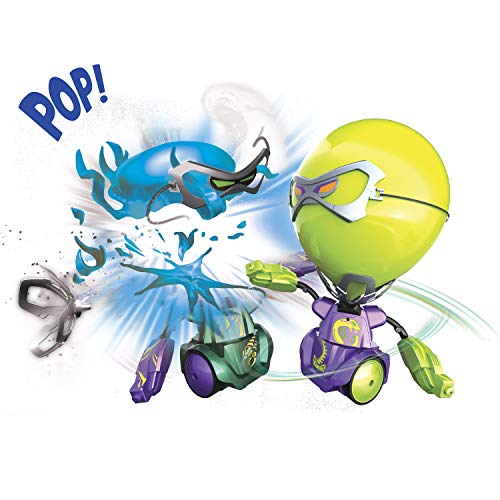 Silverlit- Robo Kombat - Perforadora de Globos, Color Morado y Verde (88040)