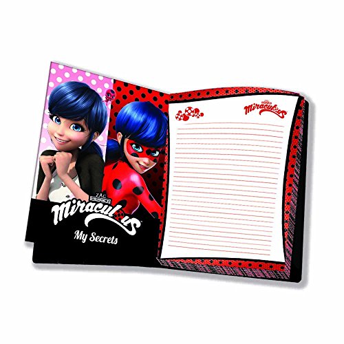 Simba-9413097 Miraculous: Tales of Ladybug & Cat Noir Prodigiosa Ladybug por un Lado Maquillaje por Otro Agenda (9413097)