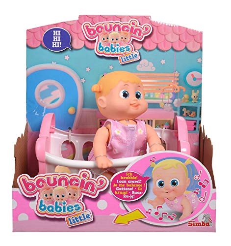 Simba- Bouncin Babies Little Bonny mit Wiege Cuna, Color 1, Talla única (105143325)