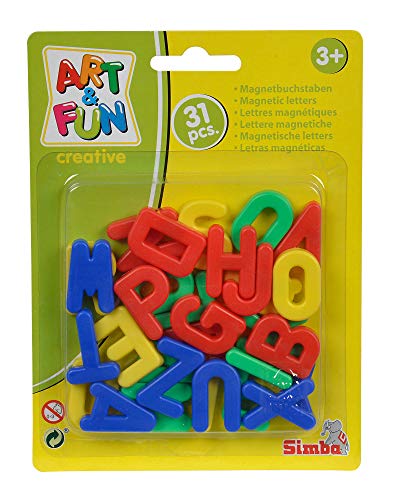 Simba Toys- Set Letras Magnéticas, 3.2 cm, 31 Piezas Mayúsculas (4591456)