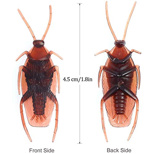 SIMUER 100 Pcs Cockroach Toy, Simulated Realistic Cockroach Halloween Novelty Joke Decoration for Kid’s Trick Decor