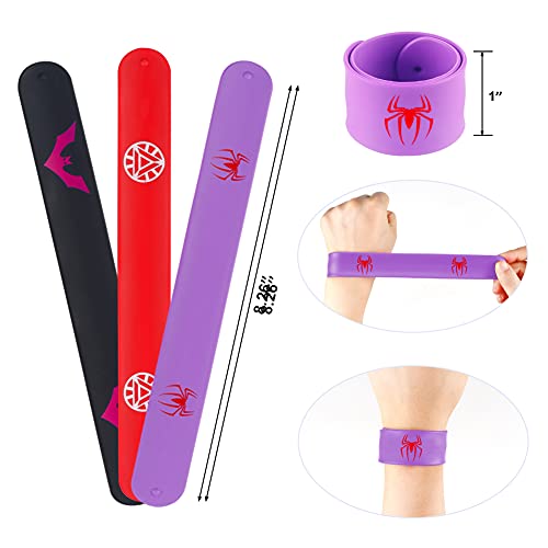 Sinoeem Capa de Superhéroe para Niños - 3 Capa y 3 Máscaras y 3 Slap Pulseras - Ideas Kit de Valor de Cosplay de Diseño de Fiesta de Cumpleaños de Navidad - Juguetes para Niños y Niñas (B)