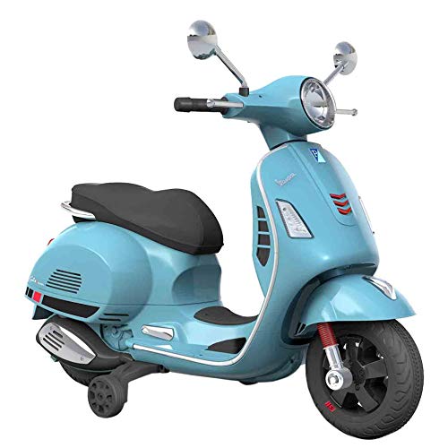 SIP Scootershop Vespa GTS - Patinete eléctrico 12 V, color azul incluye batería y cargador